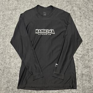Hanapaa Fishing Co Black Long Sleeve Performance Shirt Size Large Used Excellent